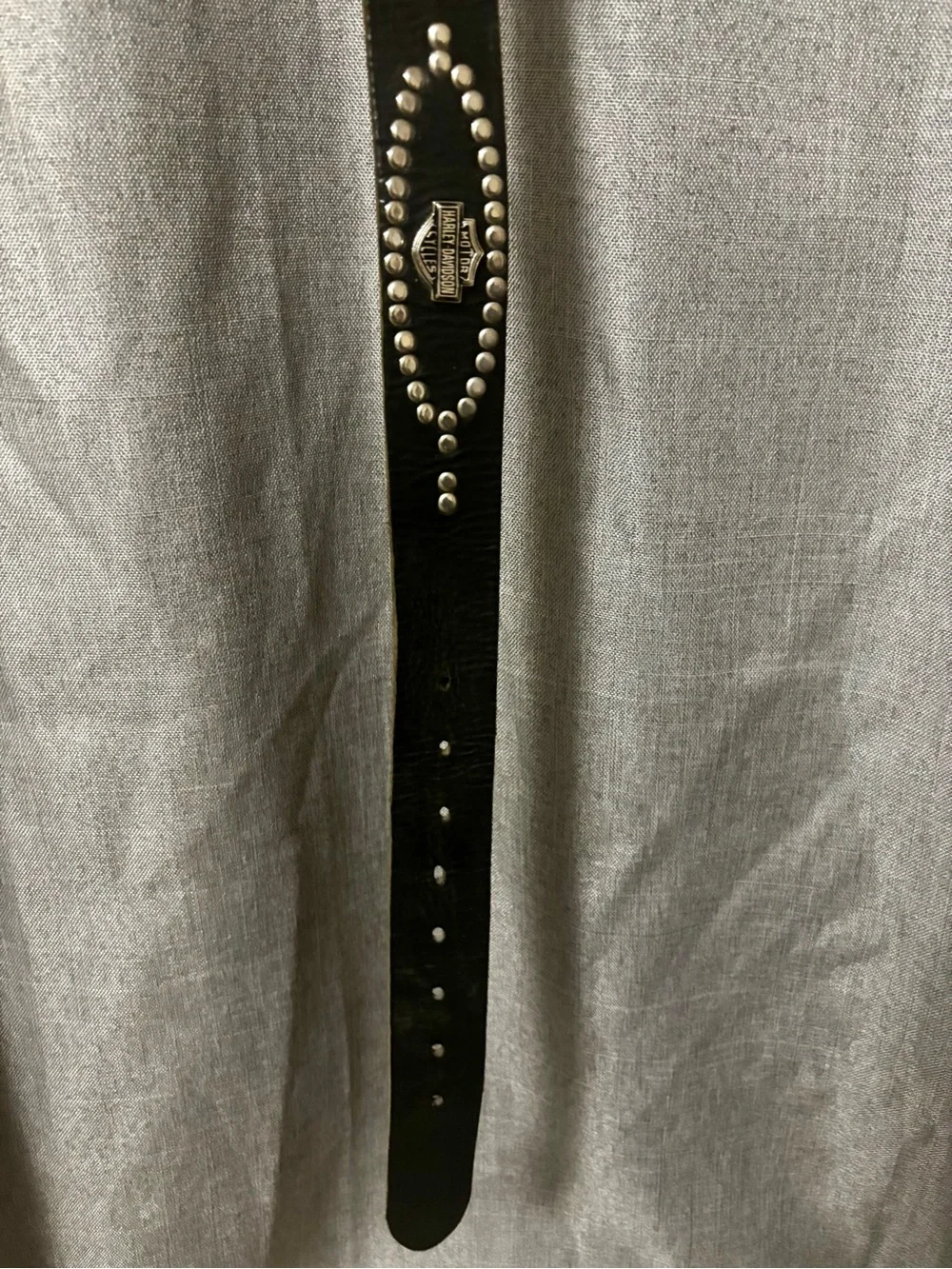 Harley-Davidson Black and silver belt and buckle